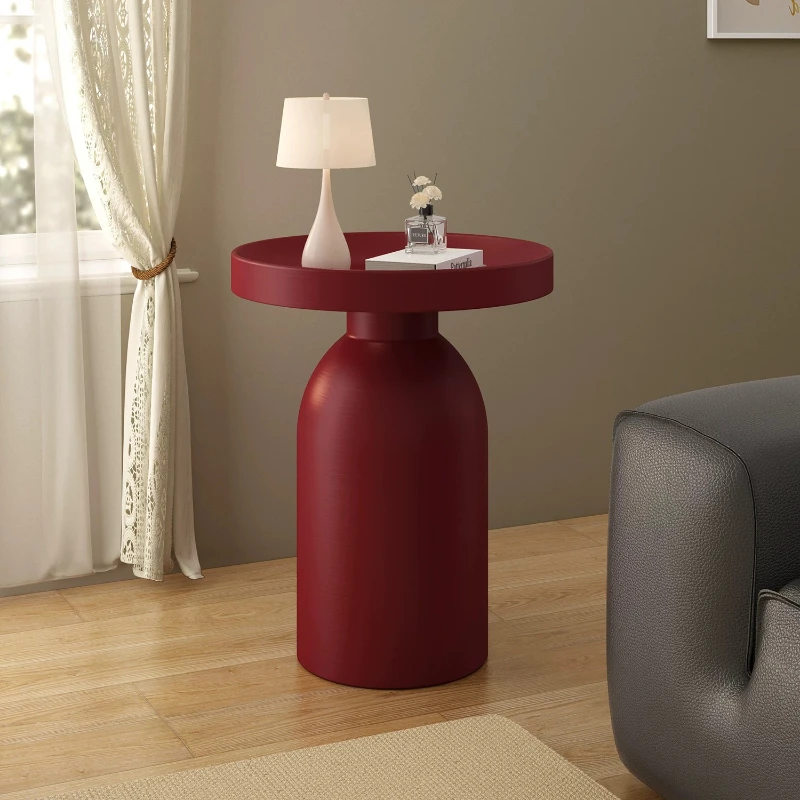 Funky Living Room End Tables Metal Dopamine Little Corner Round Coffee Table Bedside Entryway Bijzettafel Designer Furniture