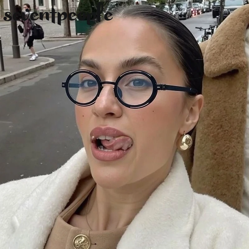 Lunettes de soleil rondes polarisées à petite monture pour femmes, marque de luxe, tendance, creuses en métal, Steampunk, nuances ovales pour dames, 2025