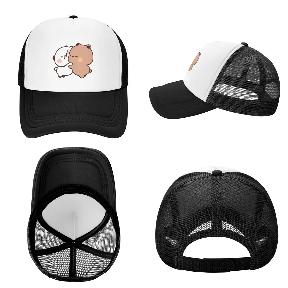 Bear And Panda Bubu Dudu Balloon (45) Cap Casual Mesh Baseball Caps Adjustable Hat Hip Hop Summer Unisex Baseball Hats