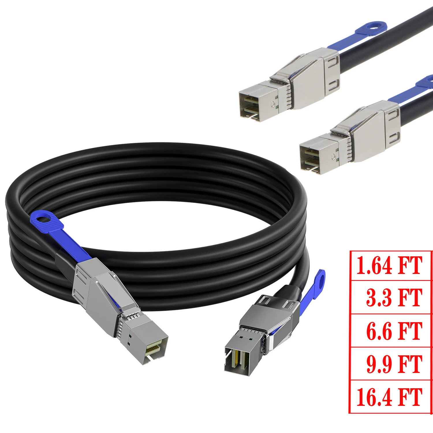 

0.5-5M HD Mini SAS SFF 8644 to Mini SAS SFF 8644 external cable 12Gbps Computer High speed server external connection data cable