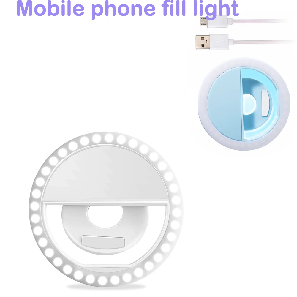

Светодиодный кольцевой светильник для селфи, новинка, освещение для макияжа, светодиодная лампа для селфи, мобильные телефоны, фото, ночник, перезаряжаемая лампа, кольцо для селфи