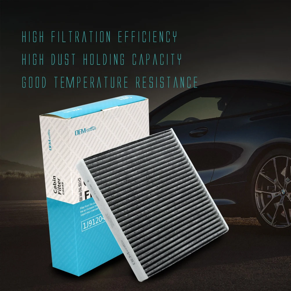 Car Pollen Cabin Air Filter Activated Carbon 5Q0819653 5Q0819669 For Audi A3 TT VW Golf 7 Passat Seat Leon Skoda Octavia Superb