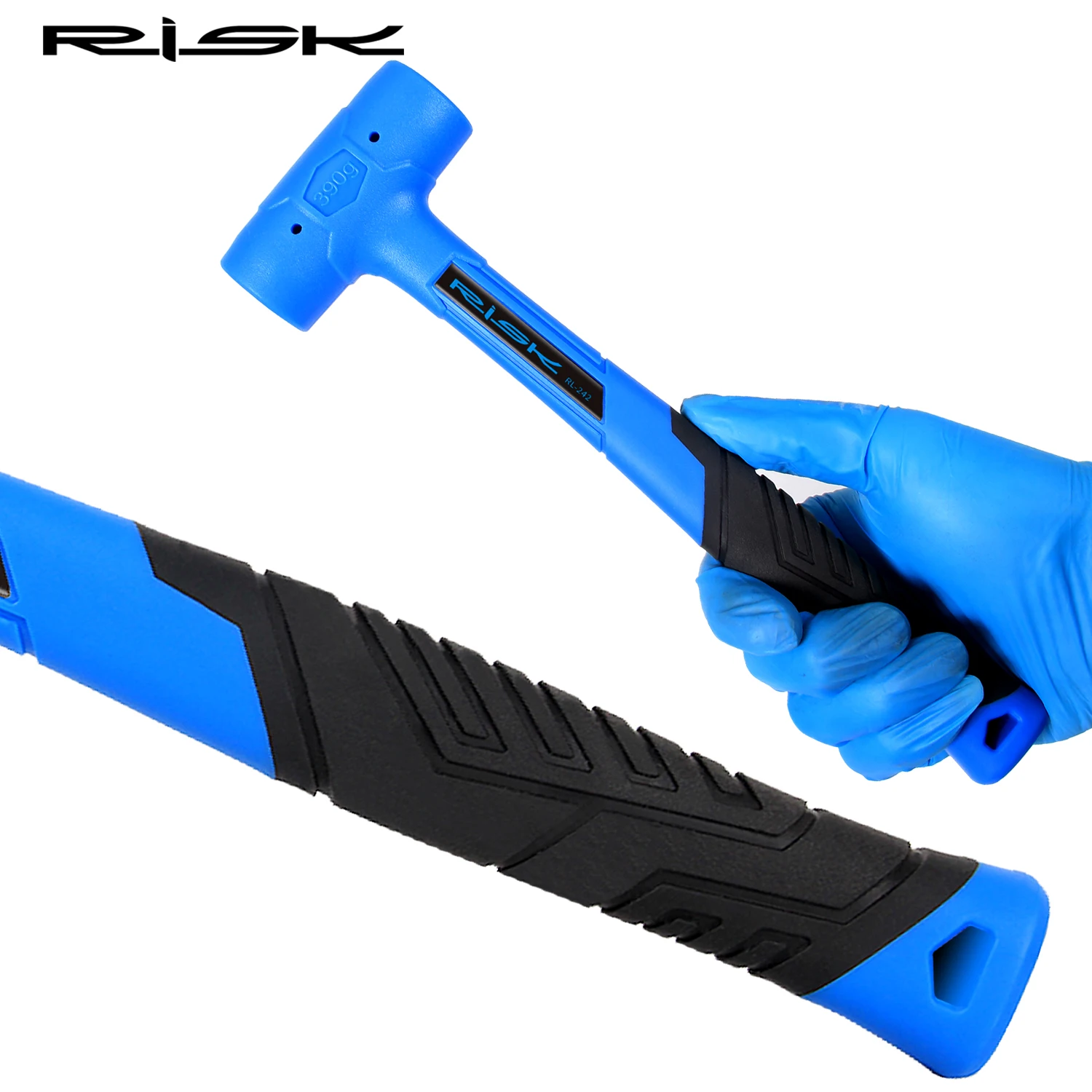 RISK Bicycle Headset BB Repair Hammer Bottom Bracket Mounting Removal Tool Mountain Road Bike Plastic Wrapped Hammer