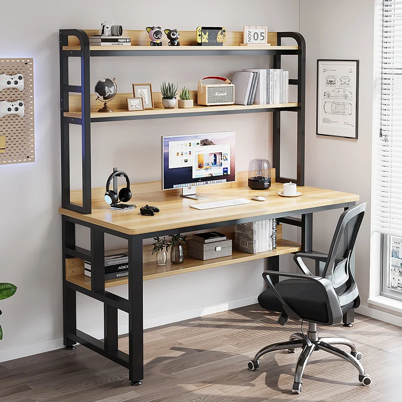 Executive Computer Desk Shelf Gaming Desktops Bedroom Simplicity Standing Desk Storage Modern Scrivania Bianca Home Furniture