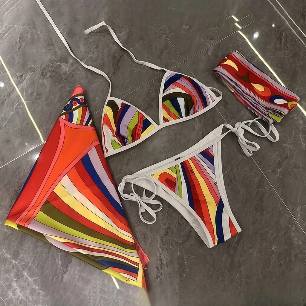 ribbon scarf bikini1