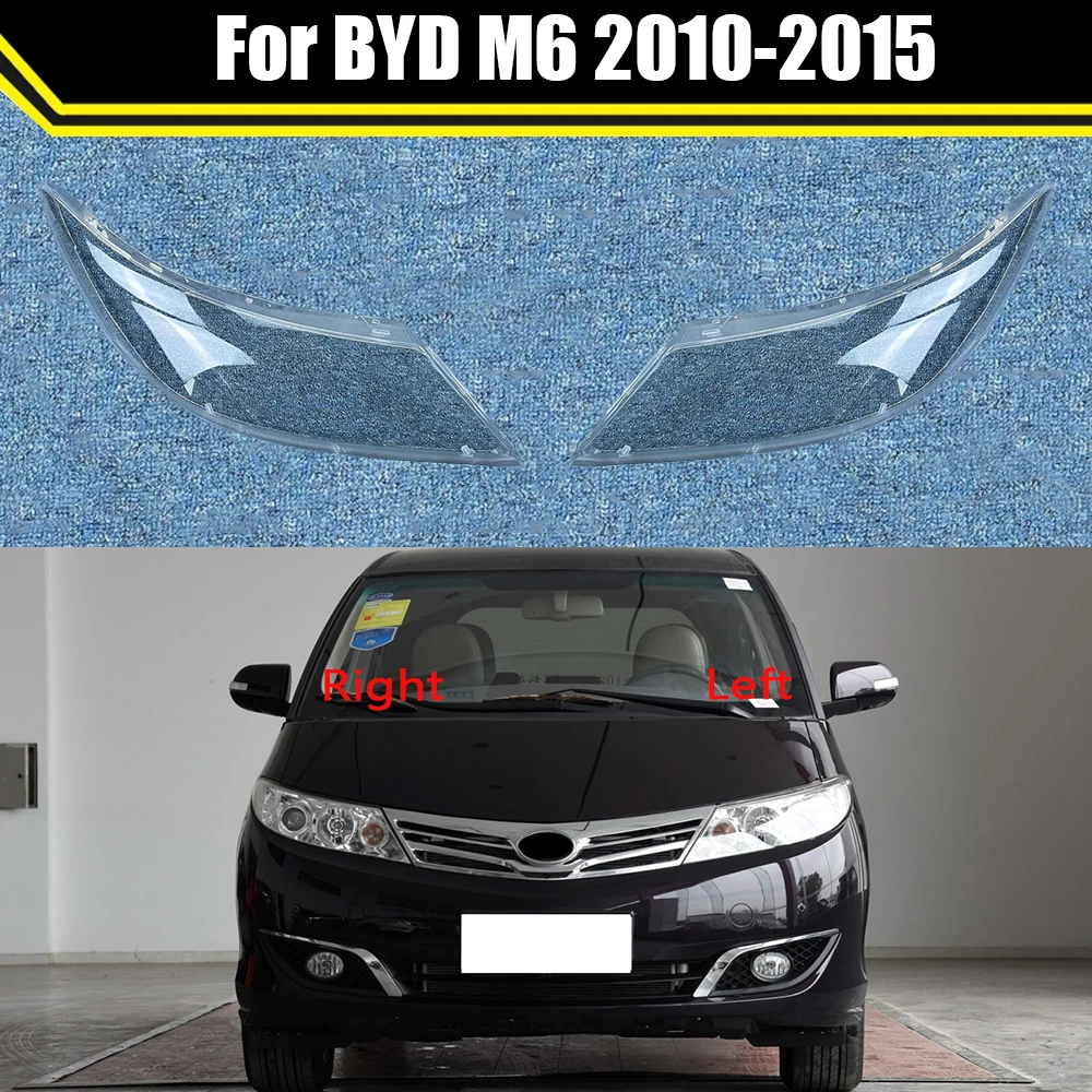 

Auto Head Lamp Light Case For BYD M6 2010-2015 Car Front Headlight Lens Cover Lampshade Glass Lampcover Caps Headlamp Shell