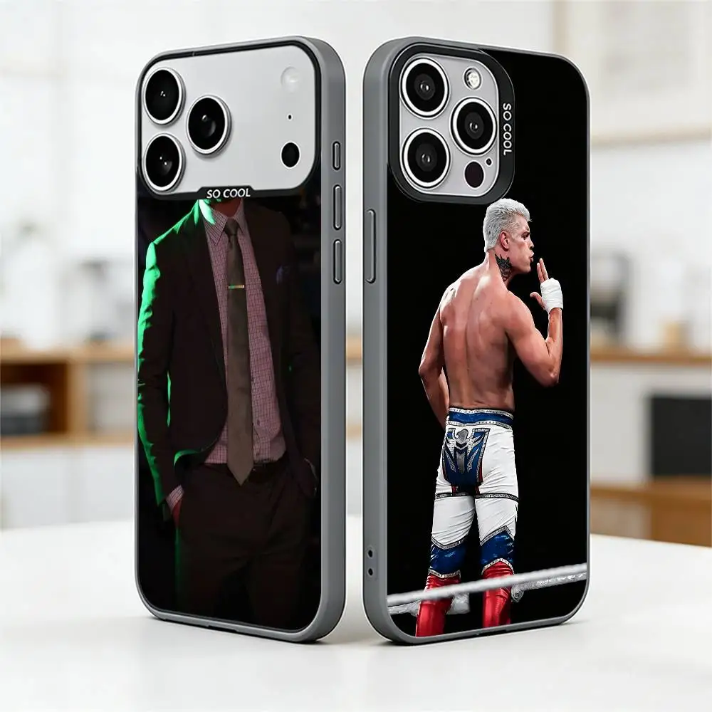 

Cody Rhodes Phone Case For iPhone 17,16,15,14,13,12,11 Plus,Pro Max,XS,Colorful Silver Phone case Funda Cover