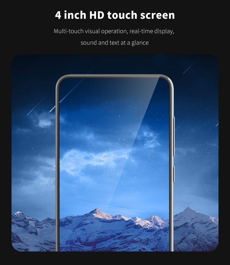 S85 Pro 4‑Inch Touch‑Screen Language Translator Device,138 Languages,Voice Video Recording,Offline Translation,8GB 2000mAh