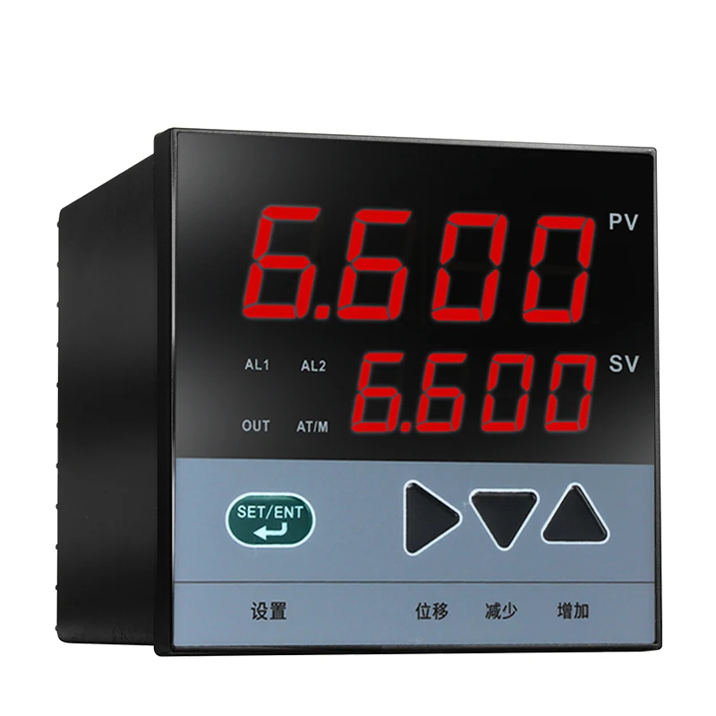 Intelligent PID Temperature Control Meter AC220V Singel Channel Operation Controller 4-20mA RS485 Water Level Indicator