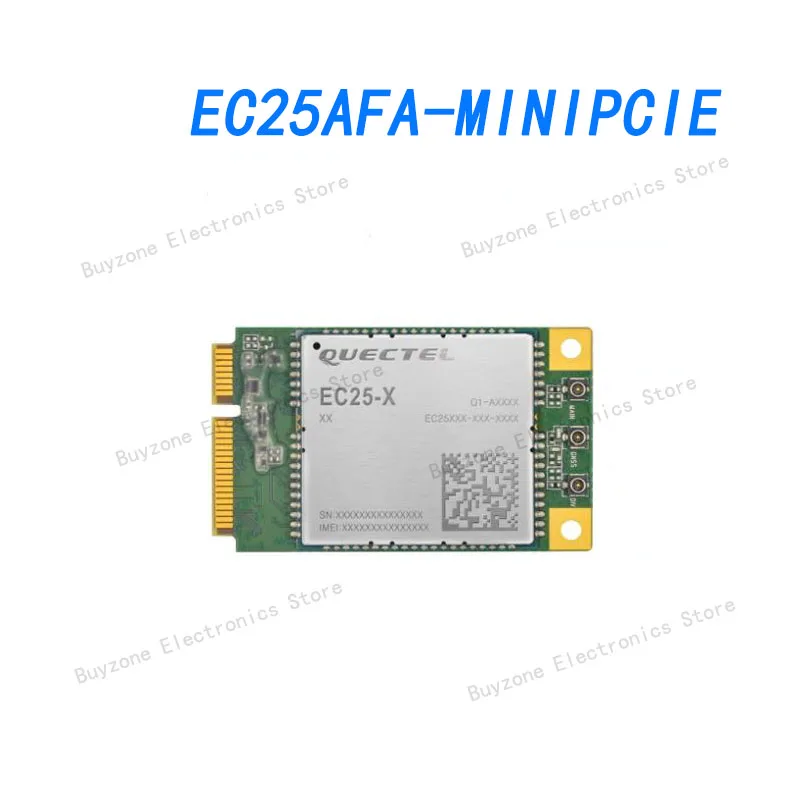 

EC25AFA-MINIPCIE Cellular, Navigation BeiDou, Galileo, GLONASS, GPS, GNSS, LTE, UMTS, WCDMA Transceiver Module Antenna