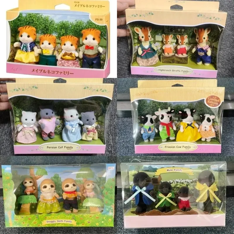 High Quality Forest Baby Family Anime Figures Baby Set Wholesale Doll Toy Collect Room Ornaments Decor Kawaii Figure Kid Toys