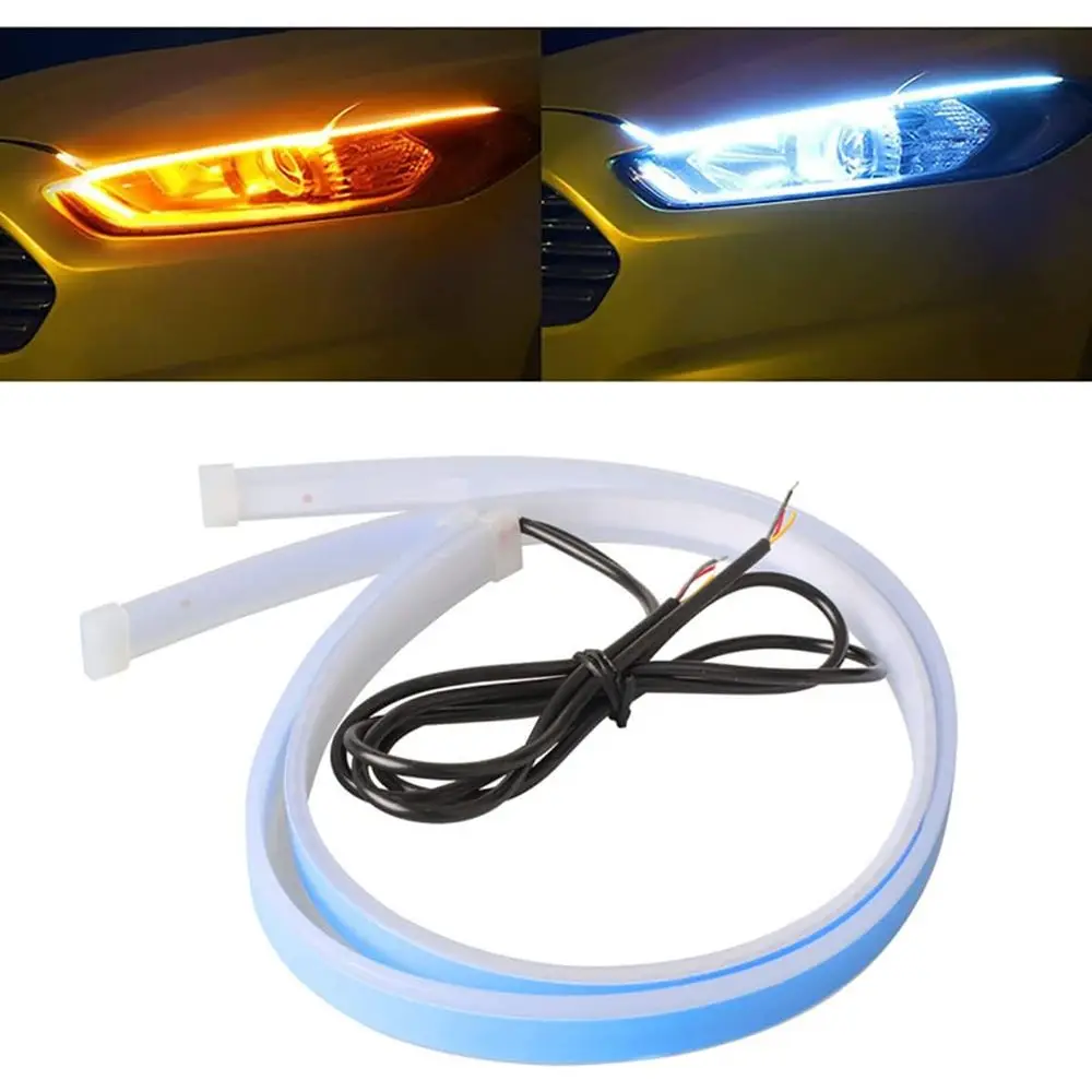 

24 двухцветных водонепроницаемых светодиодных лент для автомобиля, указателей поворота и дневных ходовых огней