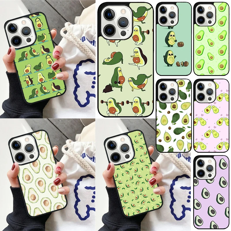 Newest Delicious Avocado Pattern Cover For iPhone 16 13 14 15 Pro Max 12 Mini 11 15 Pro Max 7 8 Plus Max SE 2020 Phone Case