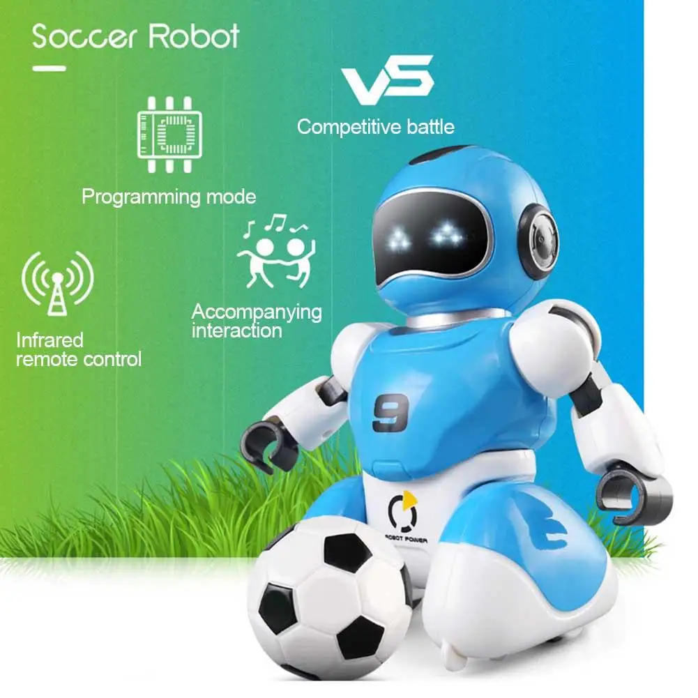 RC Robot Toy Smart Football Battle Remote Control Soccer Robot Parent-Child Electric Educational Toys for Boy Kids Birthday Gift