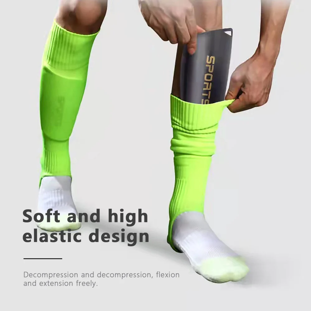 Knee High Breathable Non-Slip Football Socks Elastic Men‘s Team Sports Leg Cover Socks Football Running Compression Socks