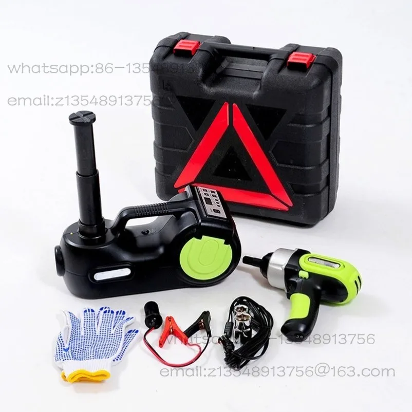 Off-road Vehicle RV Tire Replacement 5 Tons Horizontal Electric Hydraulic Car Jack Air Pump 4-in-1 Tool Set