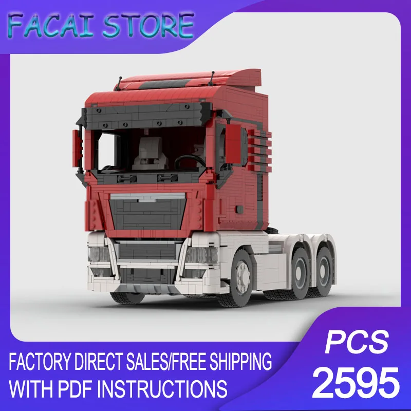 

Urban Trucks Model Moc Building Bricks Modular TGX 480 Semi Tractor Model Technology Blocks Christmas DIY Toy Construction Gifts