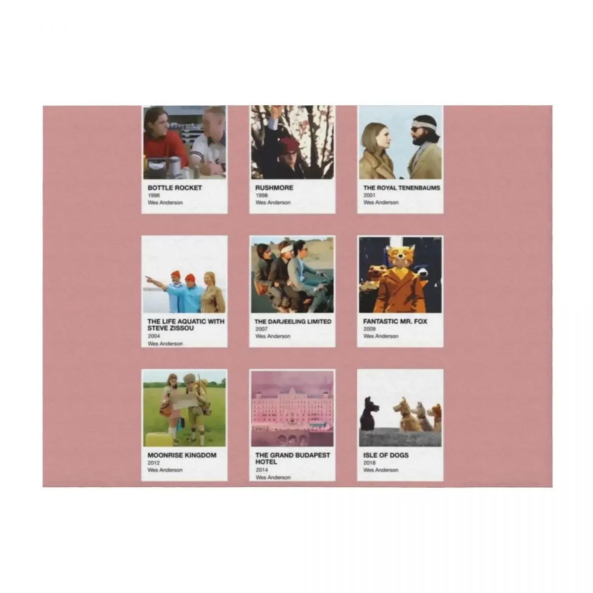 

Pantone Wes Anderson Throw Blanket Bed linens Loose Soft Big Blankets For Bed Blankets
