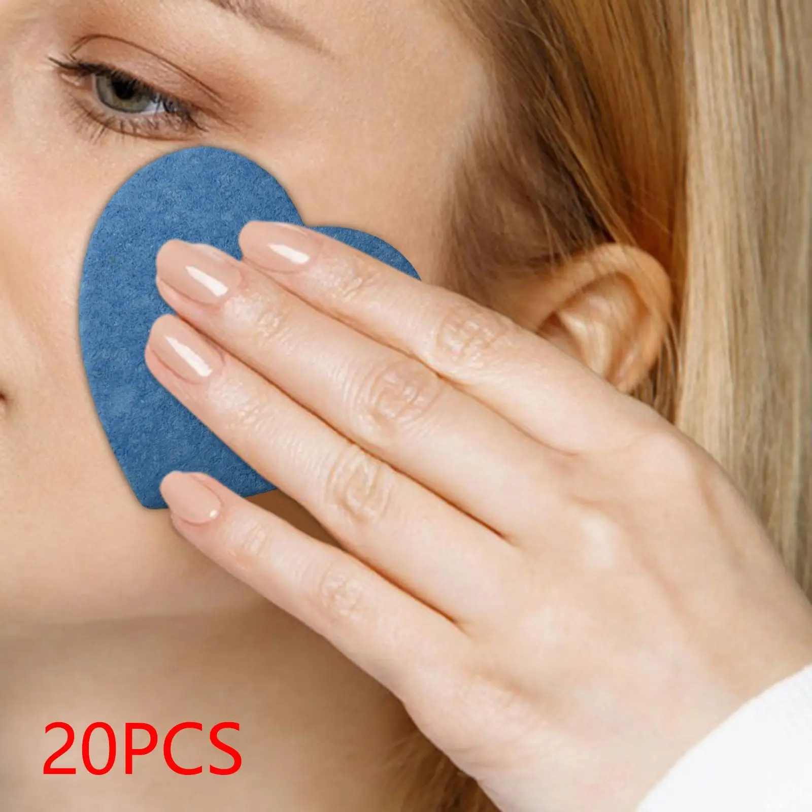 إسفنجة تنظيف الوجه لب الخشب المضغوط على شكل قلب وسادة قابلة للغسل مزيل ماكياج ماصة تنظيف الوجه نفخة للعناية بالبشرة