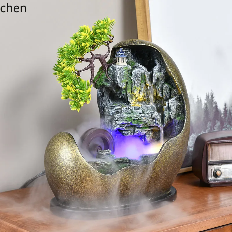 

LXC Creative Home Flowing Water Indoor Transfer Ball Desktop Fountain Circulating Water Gift Ornament