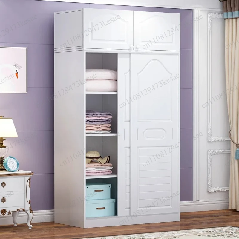 Solid Wood Sliding Door Wardrobe | Modern Bedroom Storage Closet | Space-Saving Sliding Door Furniture