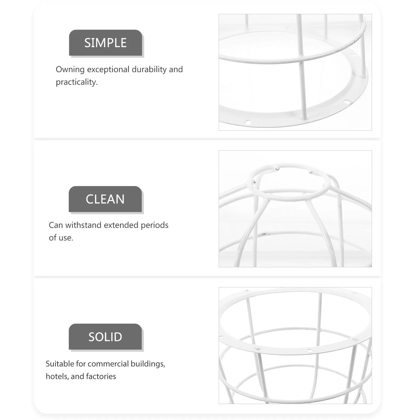 

s LED Protective Guards Smoke Dust Cover Replacement Metal Fire Alarms Cover Collision Smoke Guard