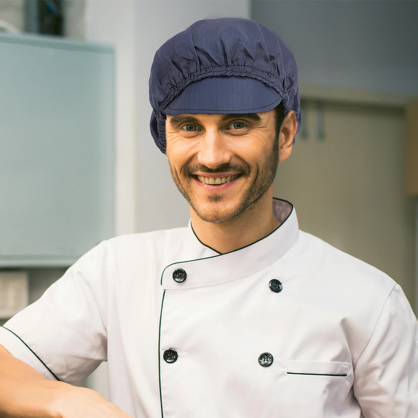 

3 шт., шляпа шеф-повара, кухонная работа, кулинария, пекарь, мужские и женские полиэстеровые шапки, легкие стильные шапки для пекарни, профессиональный кейтеринг, суши