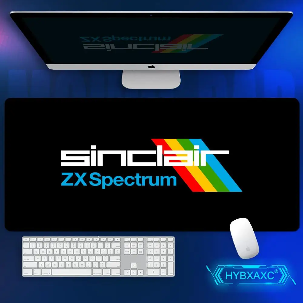 

Классический коврик для мыши Sinclair Zx Spectrum Tapetes de Mesa Teclado, Borracha Kawaii, Tapete de Mesa Antiderrapante, XXL, 90x40 см