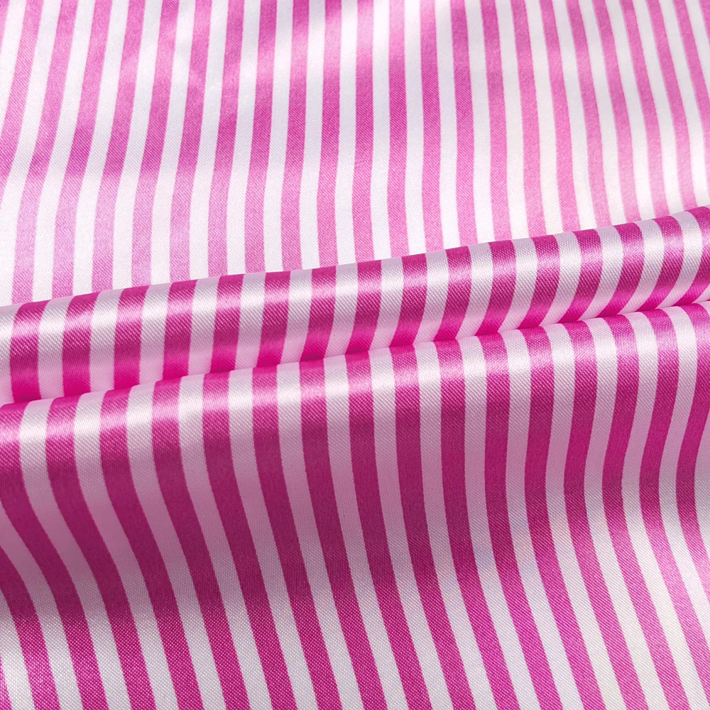 Satin-Stoff 58 Zoll Breit | 2 Meter | 5 Meter | Gestreiftes Material Futterstoff Seidiger Satin Großhandel – Detail 25