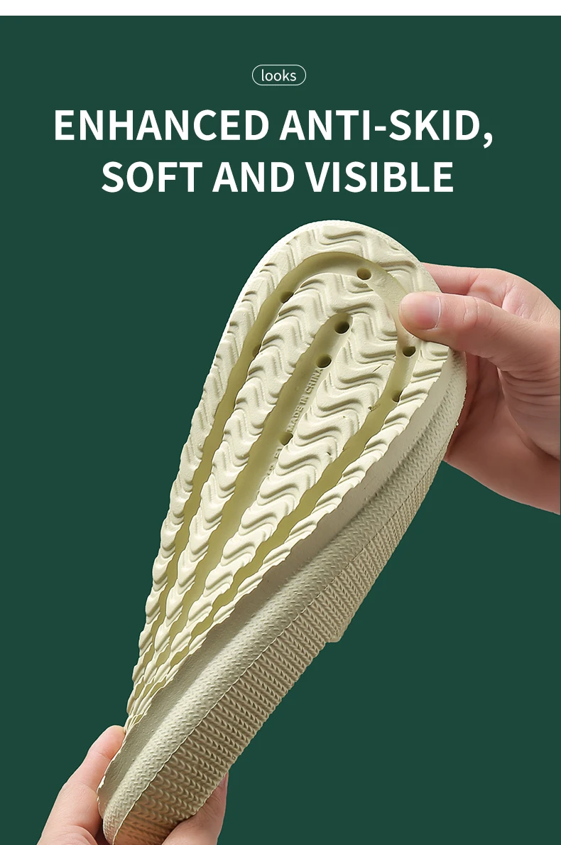 Step on the Sense of Shit Hausschuhe Sommer Home Wear Rutschfeste Schuhe mit weichen Sohlen Eva Einfache HERREN Hausschuhe – Detail 6