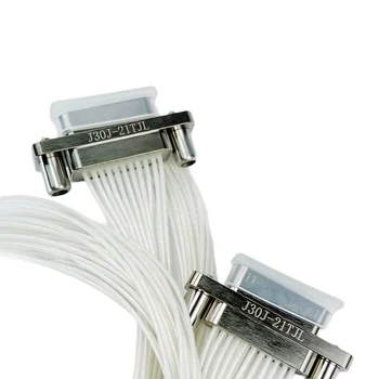 Özel Teklif 100% Yeni 1 ADET J30J Dikdörtgen Konnektör J30J-21ZKP-30CM Havacılık Soketi 21 Çekirdekli