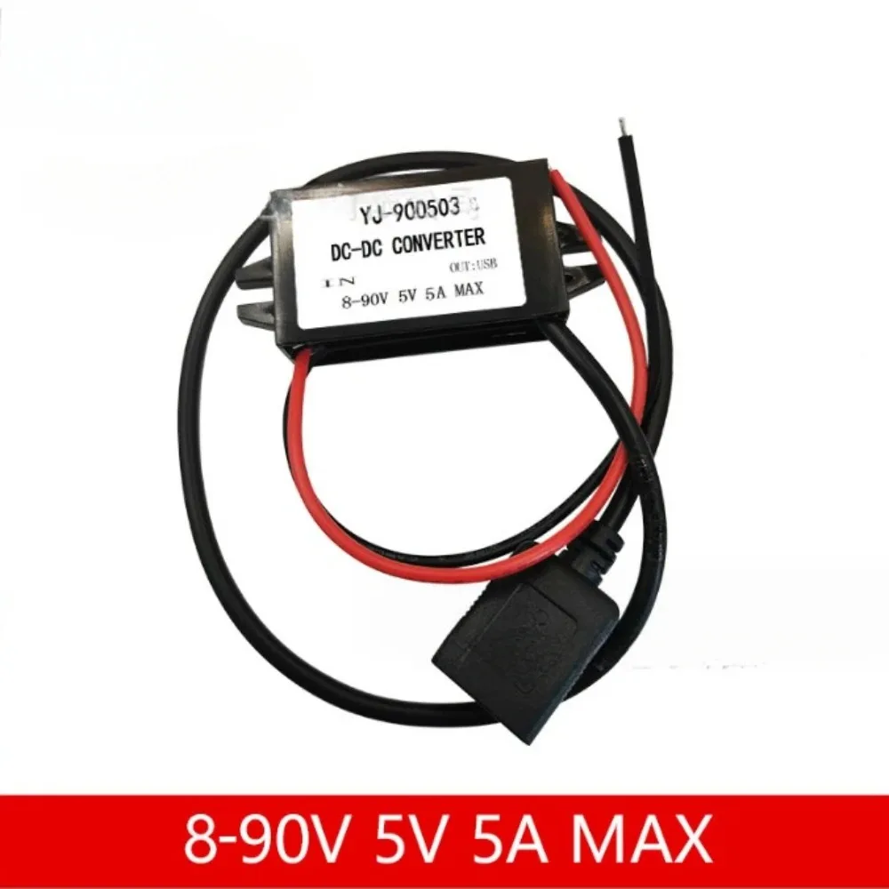 Single USB Port DC to DC Converter Sealed Step Down Step Down Converter Wired Connection USB Voltage Regulator