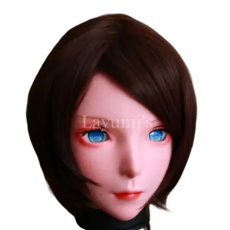 

(JW) Carton Anime CG Kigurumi Mask Cosplay Full Head Mask Kigurumi Diffuse Exhibition Crossdresser Halloween Cospaly Mask