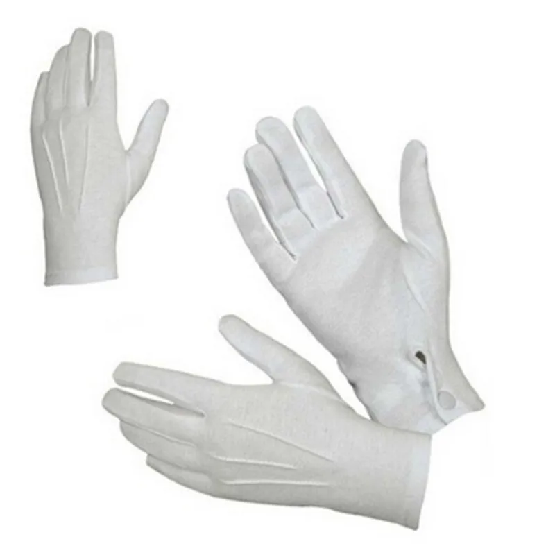 1Pair White Formal Gloves White Honor Guard Parade Santa Women Men Inspection