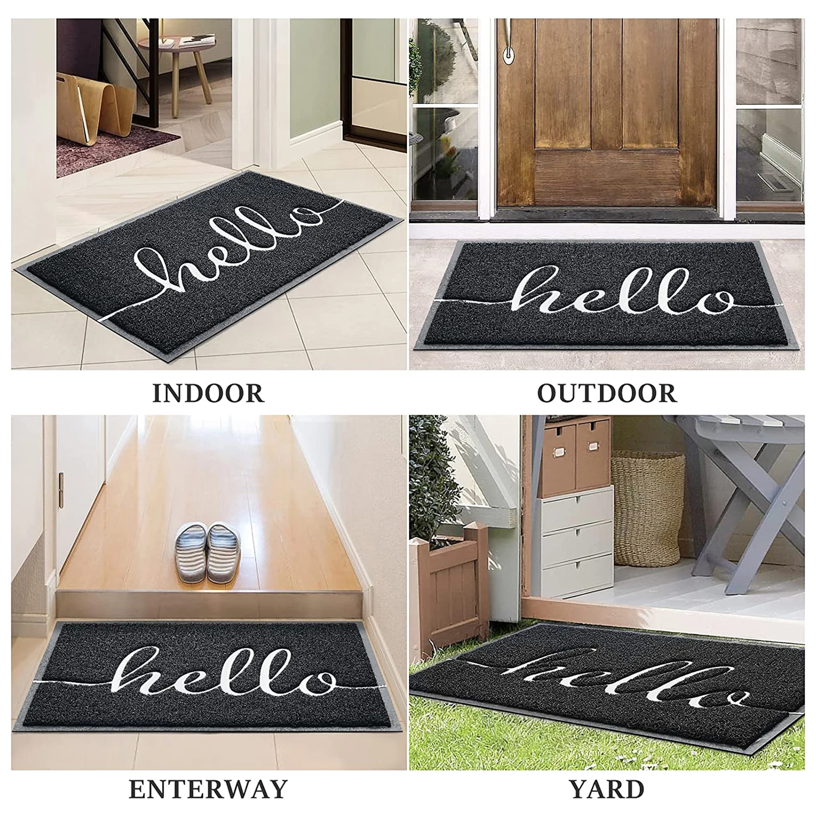 

Non-slip Water Absorption Polyester Carpets Entrance Carpet Soft Kitchen Mat Nordic Bedroom Floor Mats Bathroom Anti-slip Rug