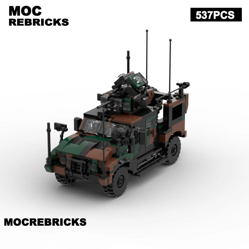 WW II US Military Weapons Series J-LTV MOC Building Block Off-Road Combat Vehicle Bricks Puzzle Toys For Children's Gifts