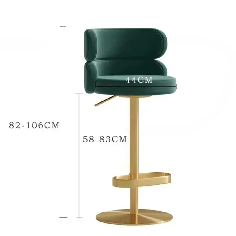 Luxury Bar Stools Restaurant Exterior Counter Commercial Bar Stool Stand Ergonomic Small Table and Chair Coffee Furniture