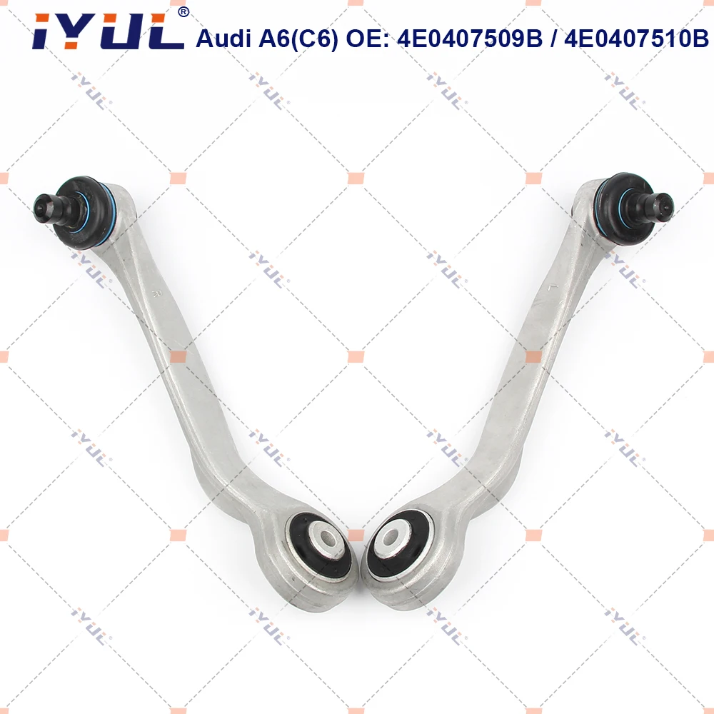 

A Pair Front Upper Suspension Control Arm Curve For Audi A6 4F2 4FH 4F5 A6L C6 A8 VW Phaeton 3D2 4E0407509B 4E0407510B