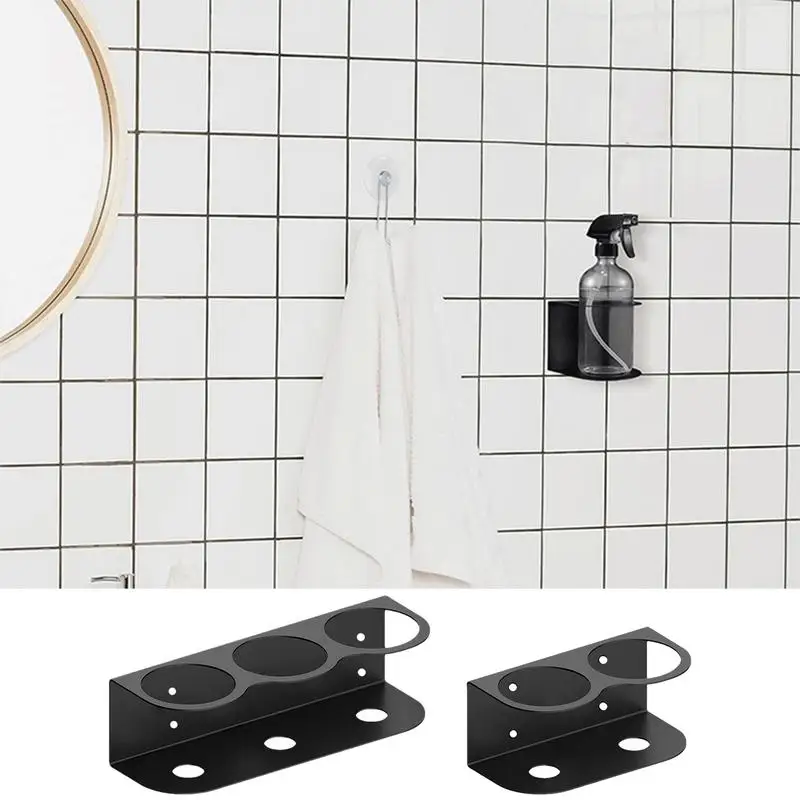 Spray Bottle Holder Wall Mount Steel Spray Can Holder Wall Mount All-Purpose Paint Bottle Organizer Wall Mount Tool Organizer