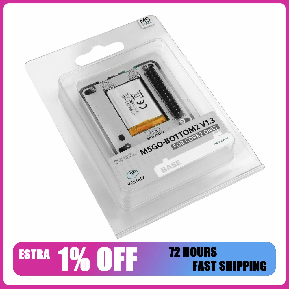 M5Stack Base M5GO Bottom2 v1.3 Expansion Base for Core2 Only Portable IoT Development Kit