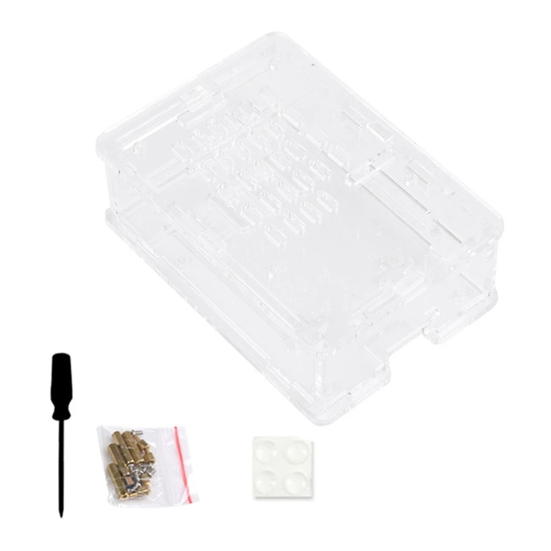 For Raspberry Pi 5 Case Transparent Acrylic Shell Protective Case Supports The Installation Of Official Heat Dissipation