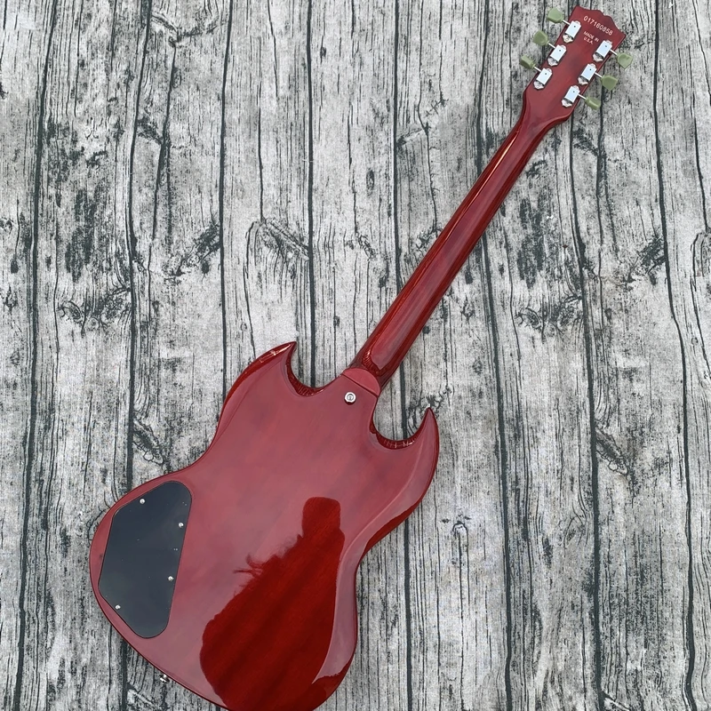 Electric guitar transparent red SGmahoganyrosewood fingerboardgood sound qualityfree delivery