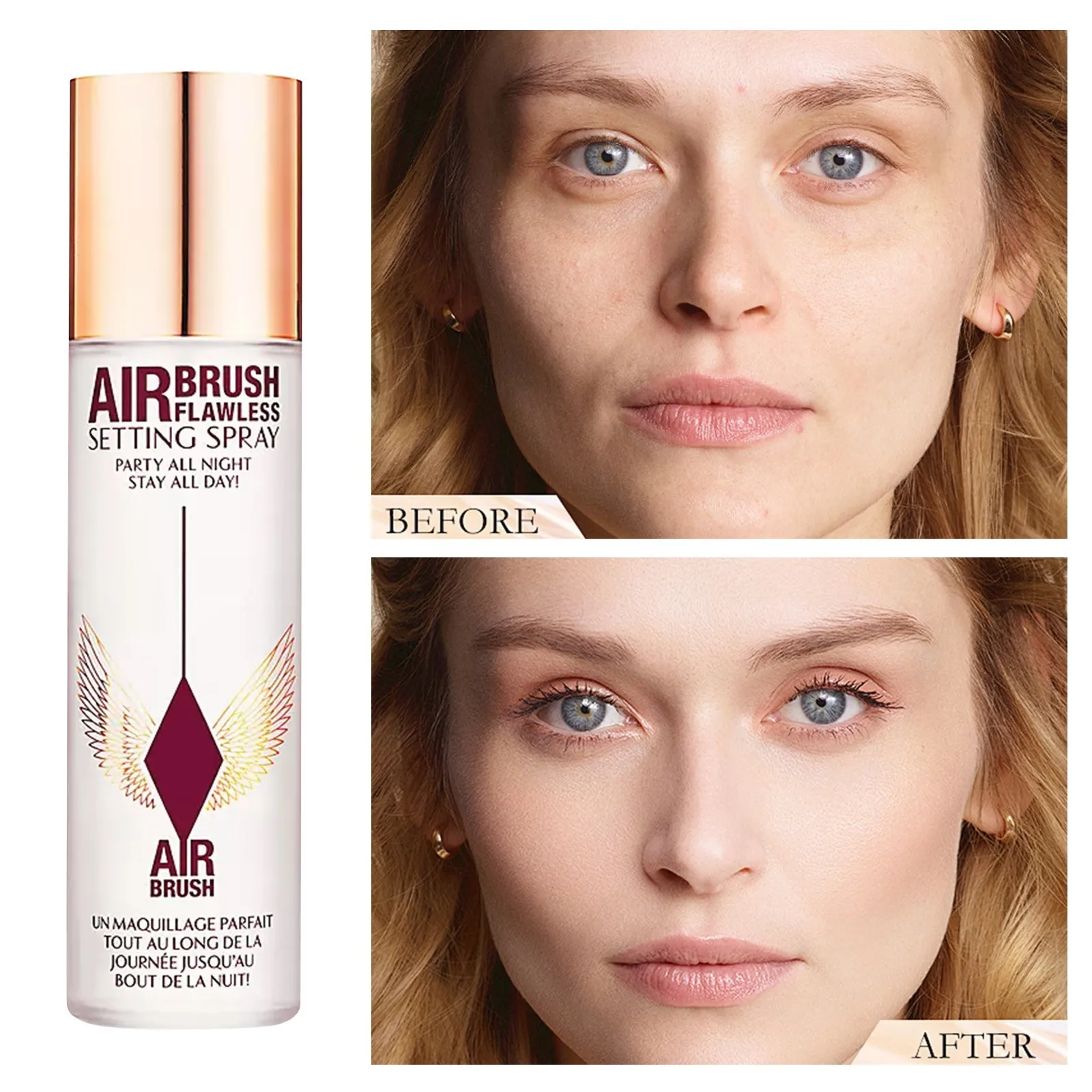 Espray de estilo con efecto de maquillaje estable, ajuste de maquillaje diario claro, 100ml