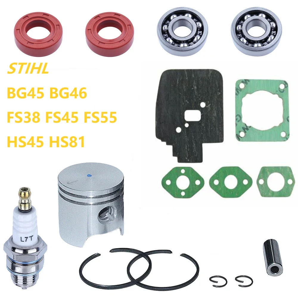 34 مللي متر المكبس طوقا النفط ختم عدة صالح STIHL BG45 BG46 FS55 FS38 FS45 BR45 KM55 HL45 HS55 FC55 BT55 SH85 HS45 HS81 منفاخ Srimmer