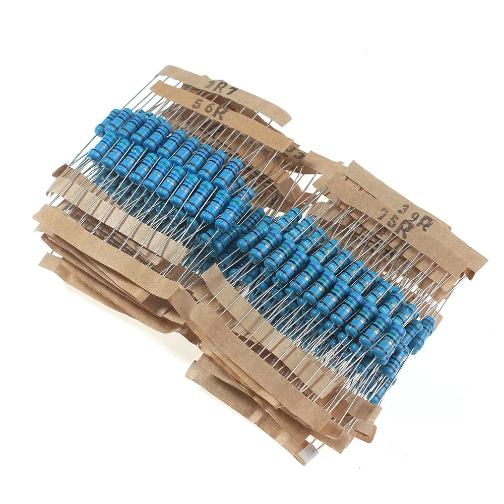 300PCS/Lot 0.1R~750R Metal Film Resistor Pack Assorted Kit, 30 Kinds 1W diy electronic 1% Set of resistor 330R 390R 470R 560R