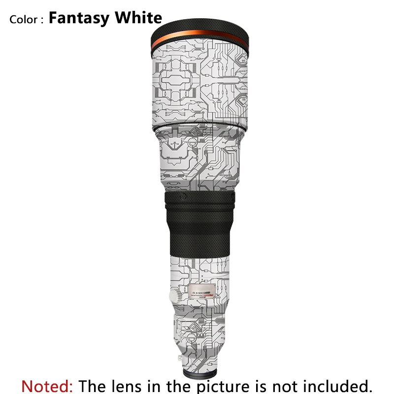 Calcomanías de lente para Sony FE600 F4 GM, película de cubierta envolvente para Sony FE 600mm F4 GM OSS SEL600F40GM, pegatina Premium antiarañazos