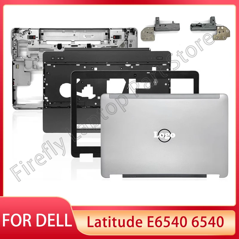 New For Dell Latitude E6540 6540 Laptop LCD Back Cover Front Bezel Palmrest Lower Bottom Base Case Hinges Hinge Cover Housing