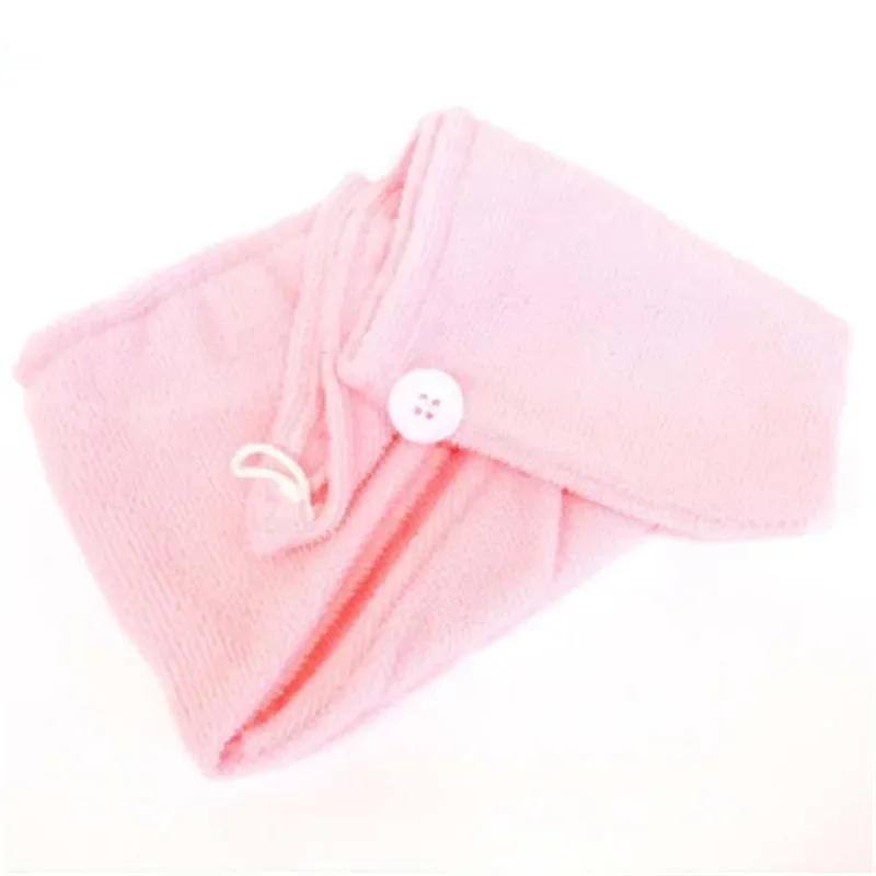 Turban Head Wrap Bathing Tools Microfibre After Shower Hair Drying Wrap Womens Girls Ladies Towel Quick Dry Hair Hat Cap Pink