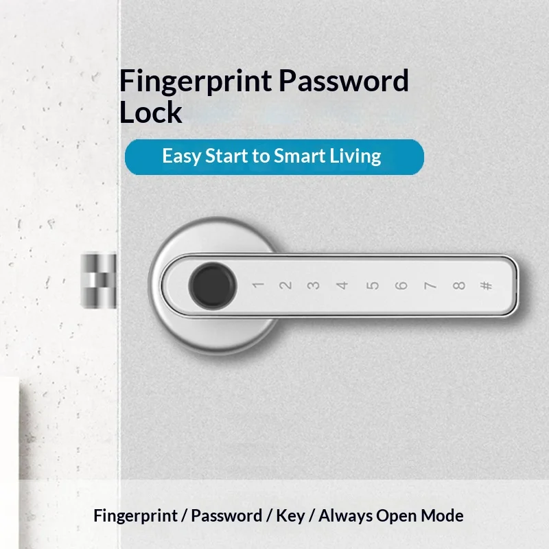 

Умный замок с отпечатками пальцев для офиса и спальни с паролем/ключом, бытовые деревянные дверные замки, цифровые электронные безопасные замки из сплава