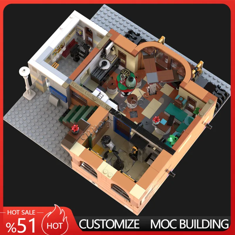 2760PCS MOC-10297 부티크 호텔 세트 모델 DIY 창의적인 거리 풍경 모델 맞춤 퍼즐 건축 모델 장난감 선물